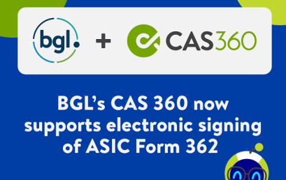 BGL’s CAS 360 now supports electronic signing of ASIC Form 362