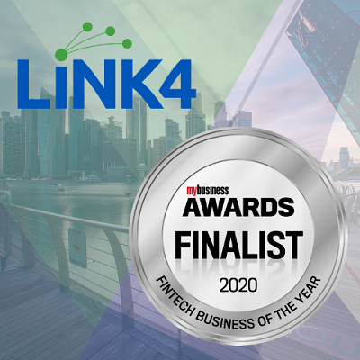 Link4 named as a finalist in the MyBusiness Awards for Fintech of the Year 2020