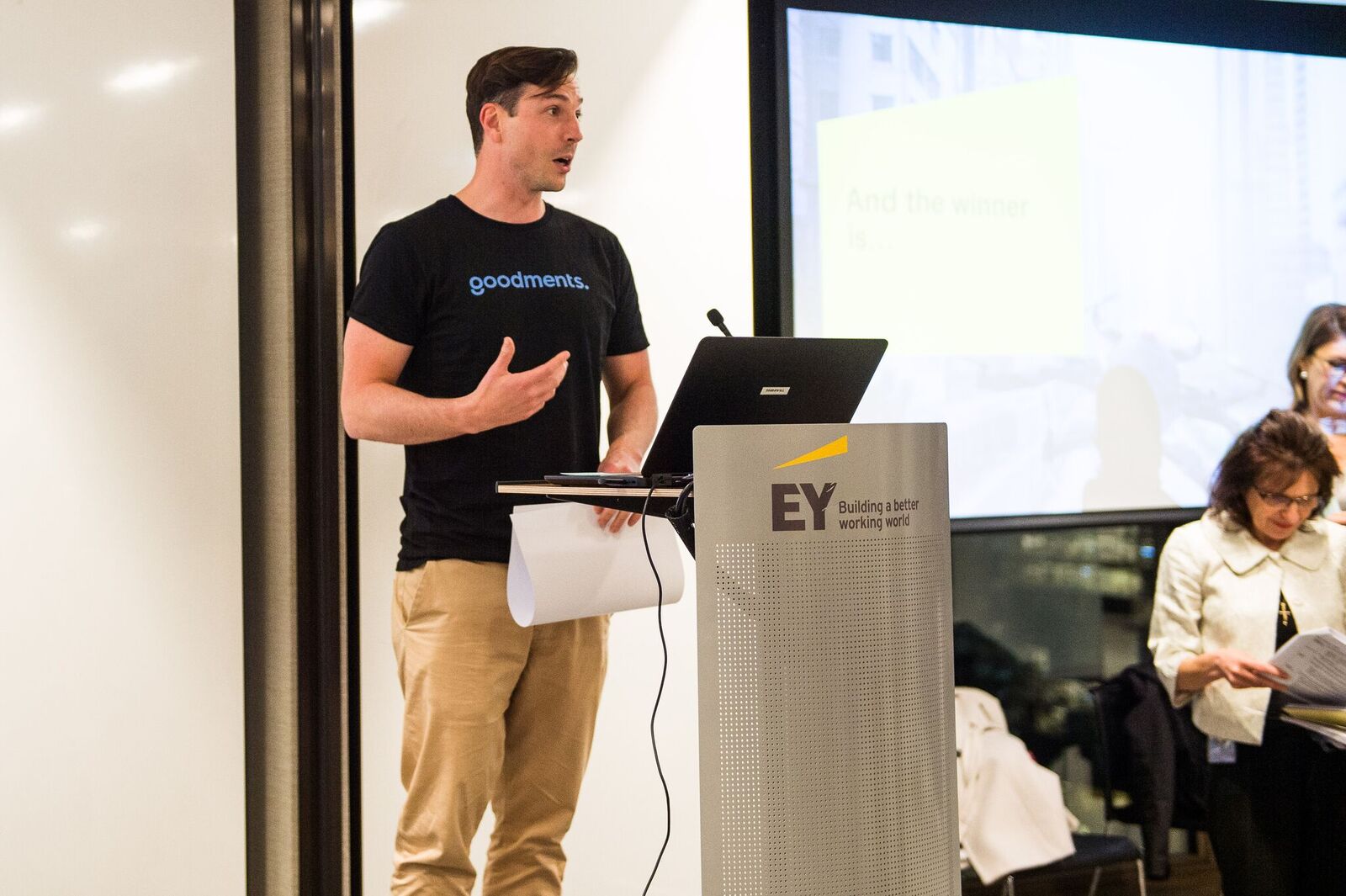 Tom Culver of Goodments wins inaugural EY WAMTech PitchFest