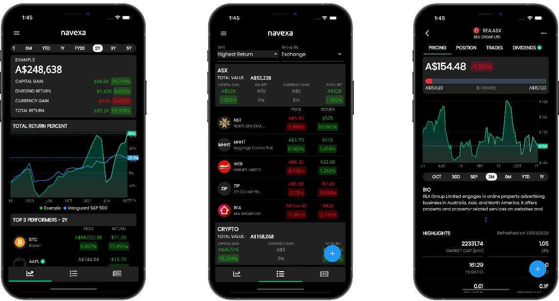 Navexa launches new mobile true performance portfolio tracking App on Android & iPhone