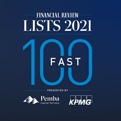 Australian fintechs feature strongly in the 2021 AFR Fast 100 and Fast Starters lists