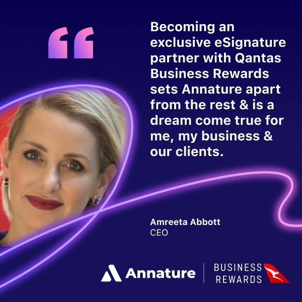 eSignature provider Annature partners with Qantas Business Rewards