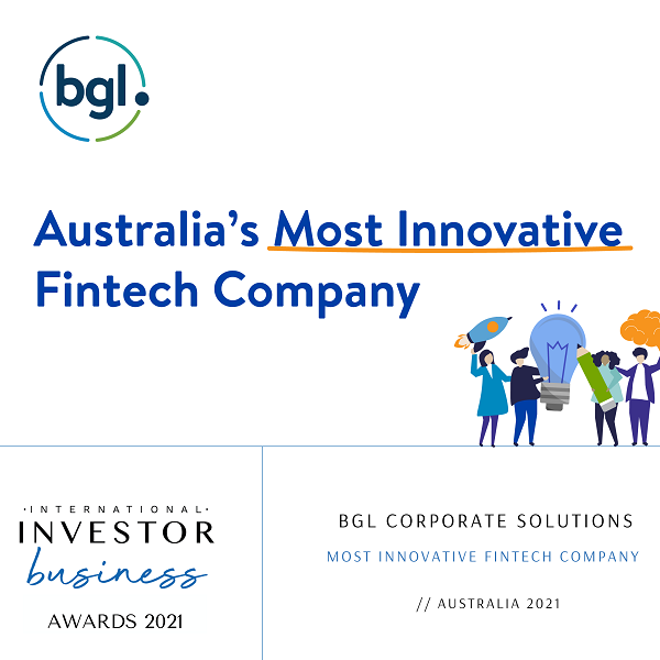 BGL recognised as Most Innovative Fintech Company at International Investor Business Awards 2021