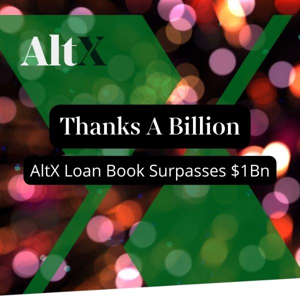 AltX loan book surpasses $1 billion