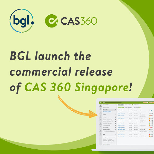 BGL launches commercial release of CAS 360 in Singapore