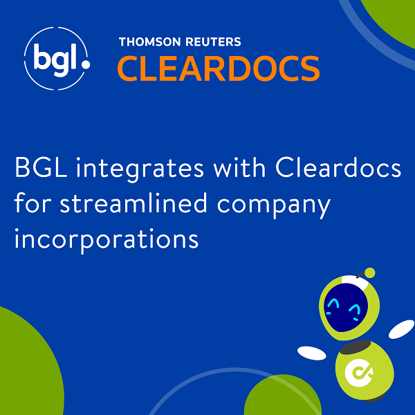 BGL integrates with Cleardocs for streamlined company incorporations