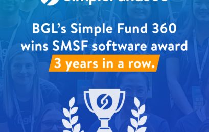 BGL’s Simple Fund 360 wins SMSF software award 3 years in a row