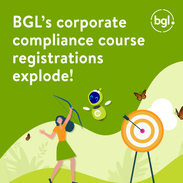 BGL’s corporate compliance course registrations explode!