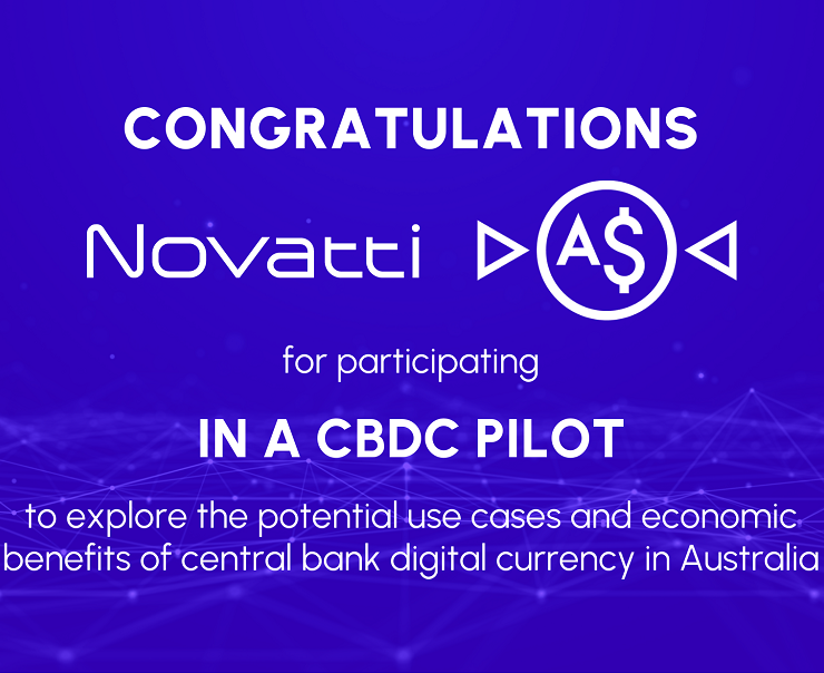 Novatti participates in CBDC pilot with Digital Finance Cooperative Research Centre and the RBA