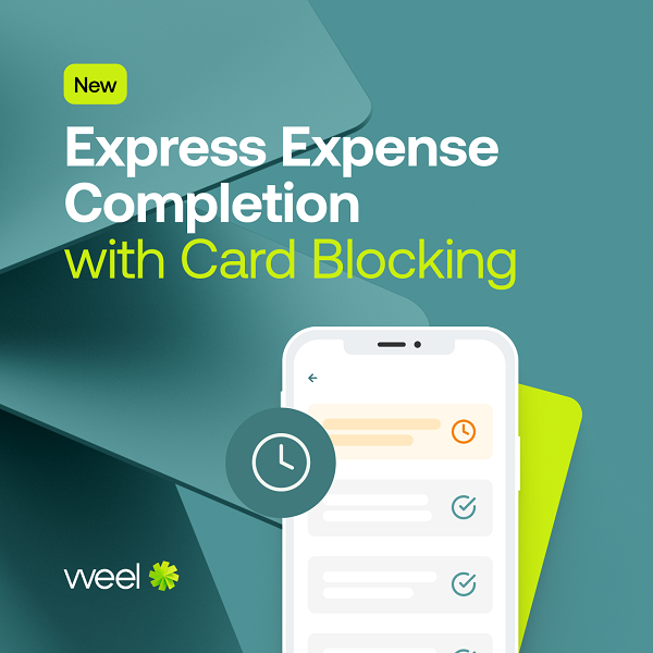 Weel’s new card blocking feature increases expense report completion by 37% within 24 hours