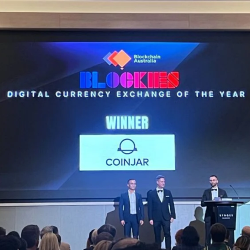 CoinJar wins 2023 Digital Currency Exchange of the Year Award at The Blockies