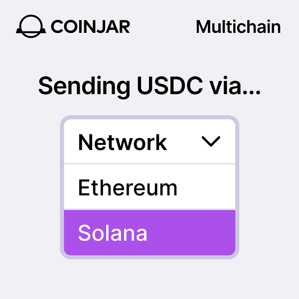 CoinJar is the first Australian crypto exchange to offer multichain transactions