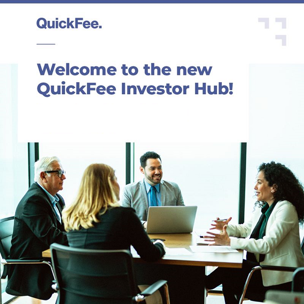 QuickFee announce funding update and the launch of the QuickFee investor hub